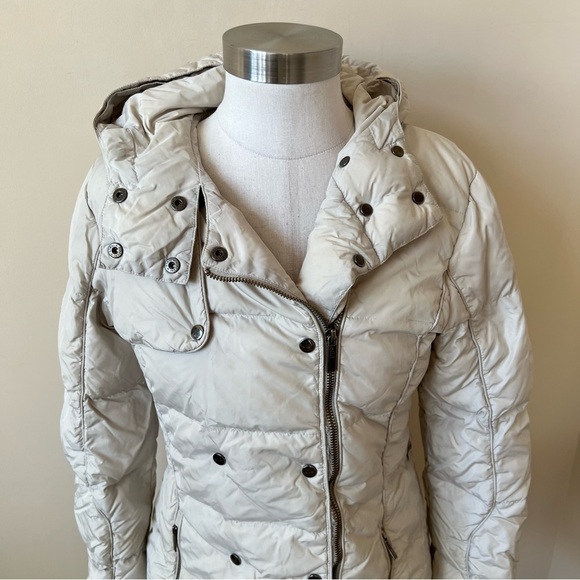 Add Hooded Double Breasted Quilted goose down Puffer Jacket nbnn - Picture 3 of 14